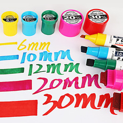 Boqu POP Mark Pen 6mm 12mm 20mm 30mm Marking Pen Set Hand Drawing Pen Poster Ink