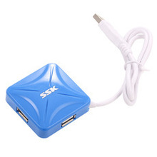SSK飚王 SHU027烽火HUB一拖四4口集线器USB分线器笔记本转换器