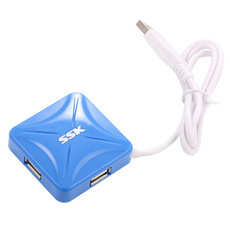 SSK飚王 SHU027烽火HUB一拖四4口集线器USB分线器笔记本转换器