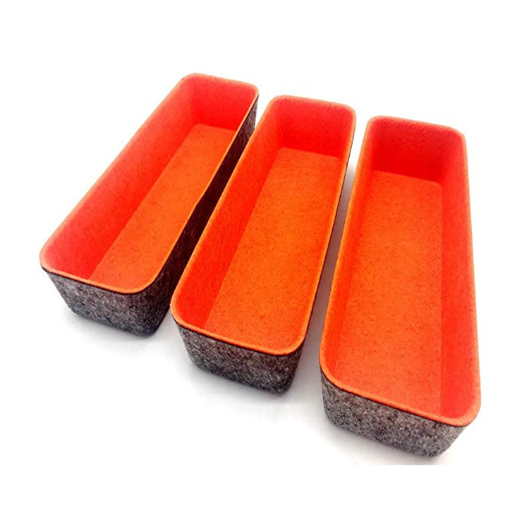 无缝毛毡收纳篮 一体成型衣物收纳 书籍杂志玩具收纳筐 置物篮