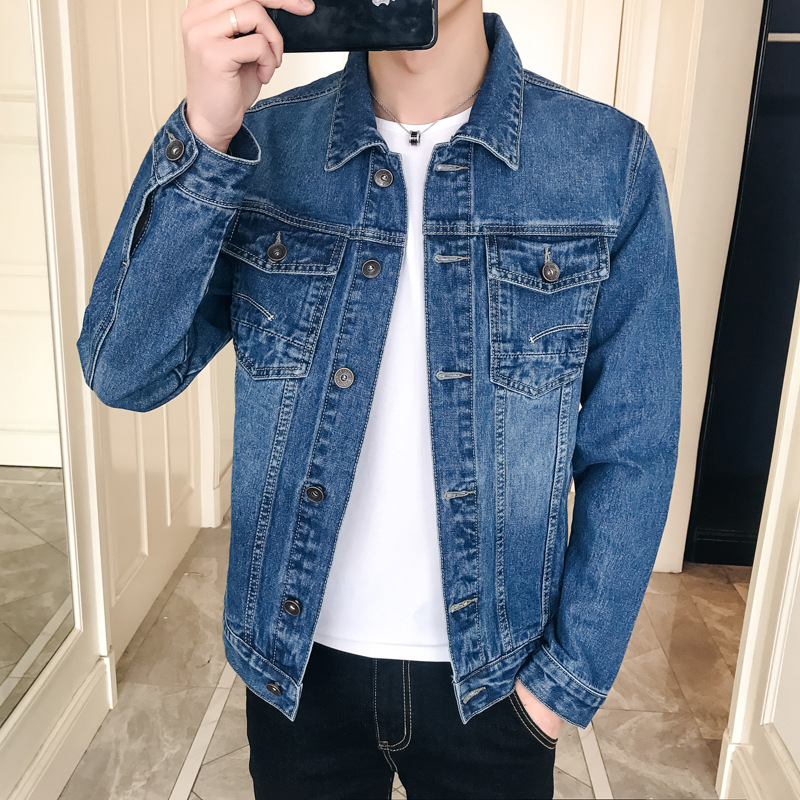 Herbst und Winter neue Herren-Jeansjacke, lässig, Herren-Oberteile, vielseitig, Slim-Fit-Herrenjacke, Modetrend_voghion.com