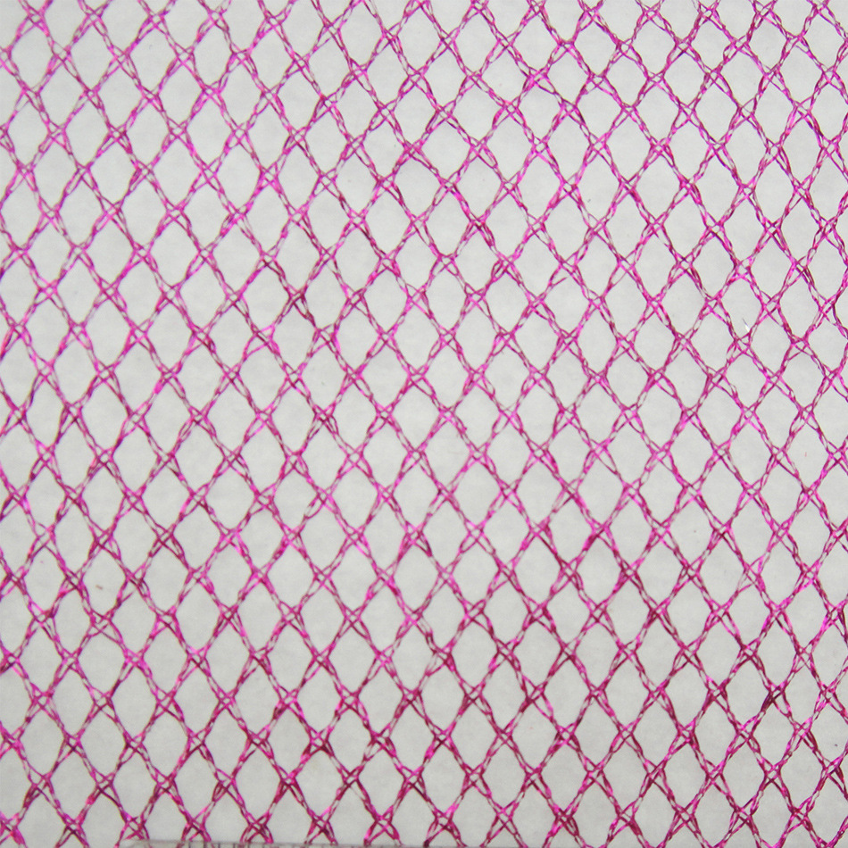 供应金银丝四角涤纶菱形网眼布用于圣诞礼品格利特工艺品