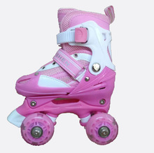 欧神双排溜冰鞋轮滑鞋 全闪光 二合一 四轮轮滑鞋  双排可调节