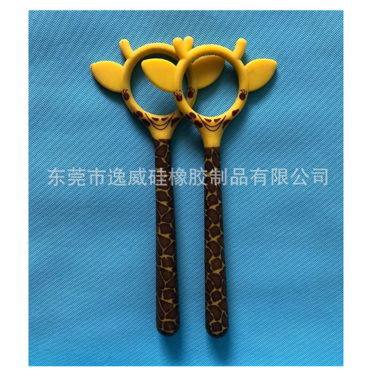 定制动物造型印刷硅胶磨牙棒儿童牙胶咬胶