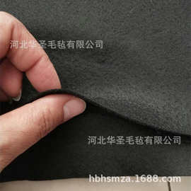 厂家现货1mm黑色针刺棉无纺布 离火即灭吸水阻燃针刺毛毡布软面料