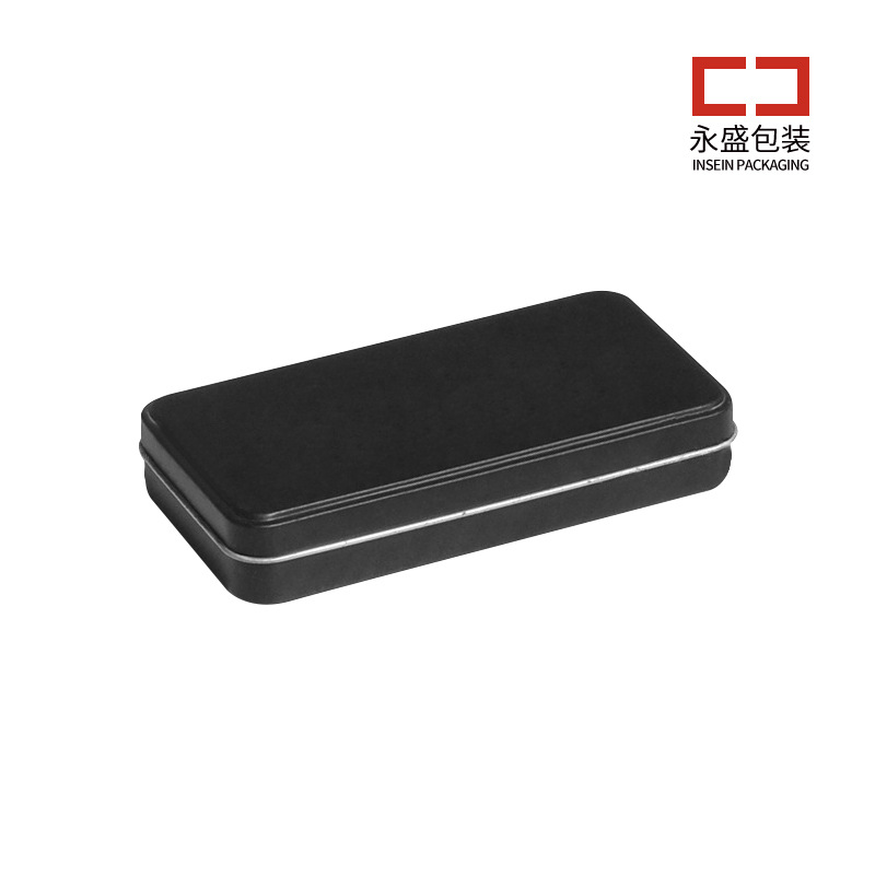 供应150*80*25翻盖金属盒 长方形翻盖磨砂马口铁盒高档食品包装盒