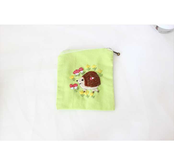 Monedero maquillaje hecho a mano DIY bordado europeo material paquete titular de la tarjeta almacenamiento regalo casero creativo