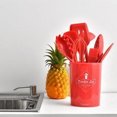 Amazon Kitchen Utensil Set 10-Piece Full Coverage Silicone Cookware Set Non-Stick Silicone Spatulas and Kitchen Tools 10-Piece Set