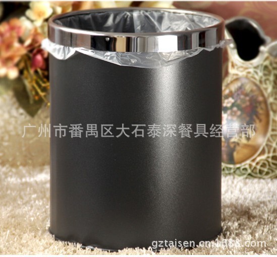 Single-layer trash can paint surface household commercial bucket iron sheet household bucket iron bucket trash can Single-layer trash can paint surface household commercial bucket iron sheet household bucket iron bucket trash can