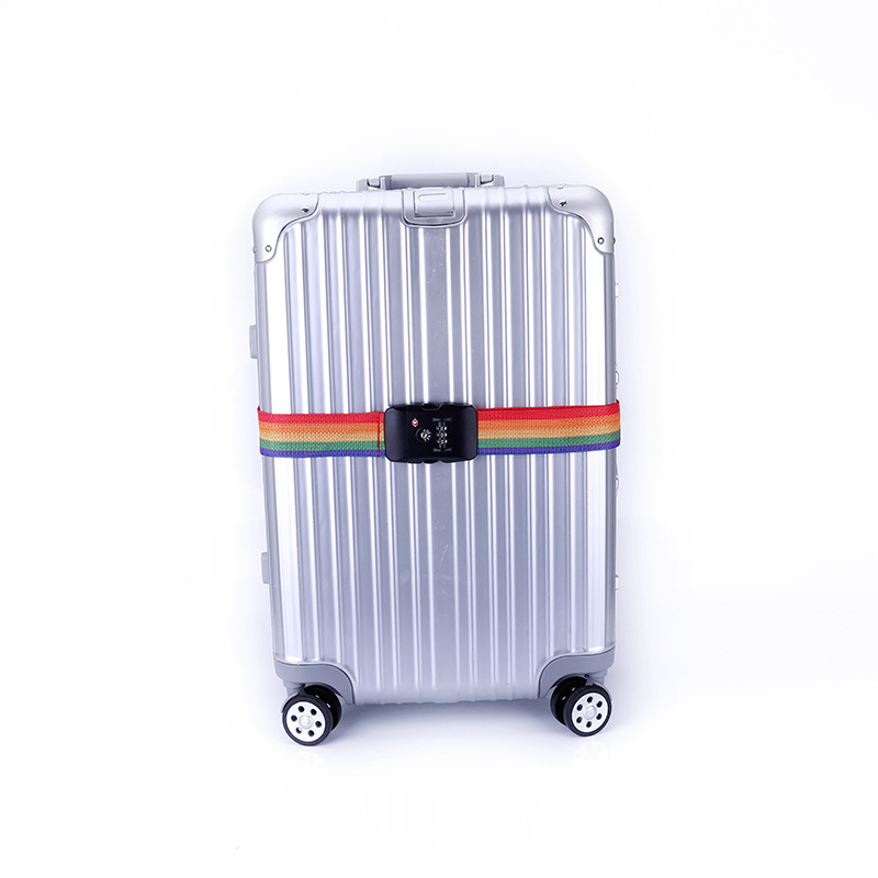 Luggage straps with one-word password packing with customs lock luggage with tsa safety reinforcement with check-in explosion-proof belt 5