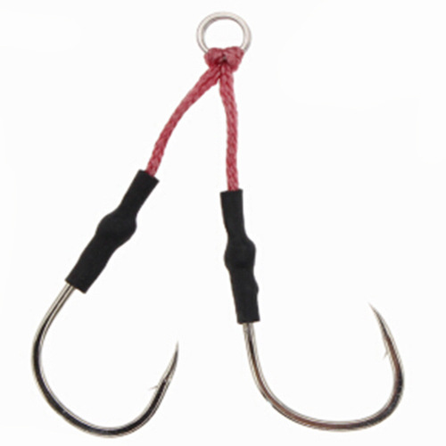 Iron plate hook, iron plate hook, villain hook, tied line, powerful horse fish hook, boat fishing lure, sea fishing for hairtail, iron plate double hook