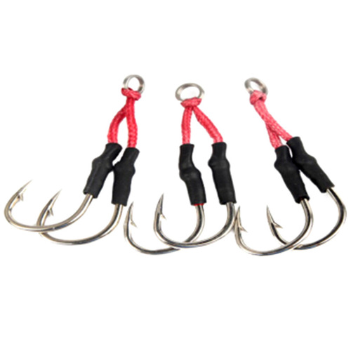 Iron plate hook, iron plate hook, villain hook, tied line, powerful horse fish hook, boat fishing lure, sea fishing for hairtail, iron plate double hook