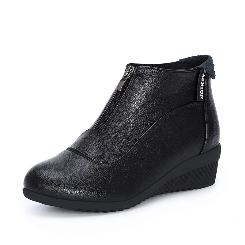 Dance Shoes Cross-border Products: Autumn Winter Square Dance European And American Shoes, Cold-proof Women's Flat Short Boots,_voghion.com