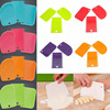 Baking tool Plastic color scraper tooth -shaped three -piece sleeve cream cake noodles baking scraper