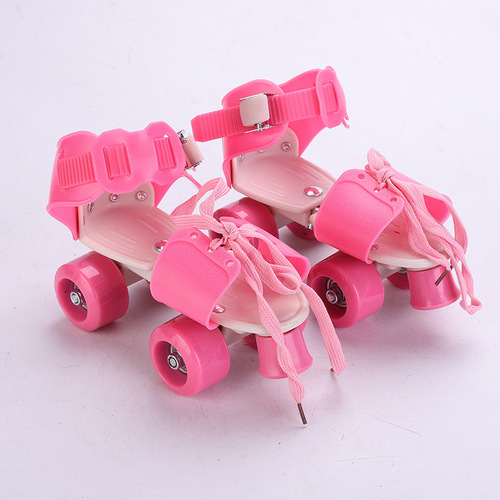 Roller skates with two rows of wheels, four wheels, children's adjustable roller skates, inline skates, roller skates for dry ice skating