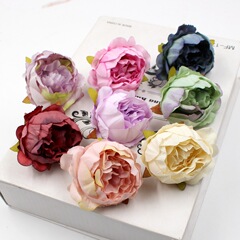 模擬牡丹の花頭ヨーロッパのレトロな花造花 diy ホームフラワー壁装飾セット手作り材料