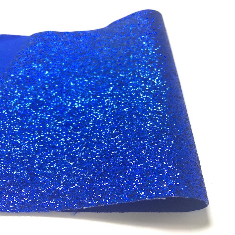 厂家直销格利特闪粉PU面料幻彩革鞋材弹力底粗粉革料箱包鞋材皮料