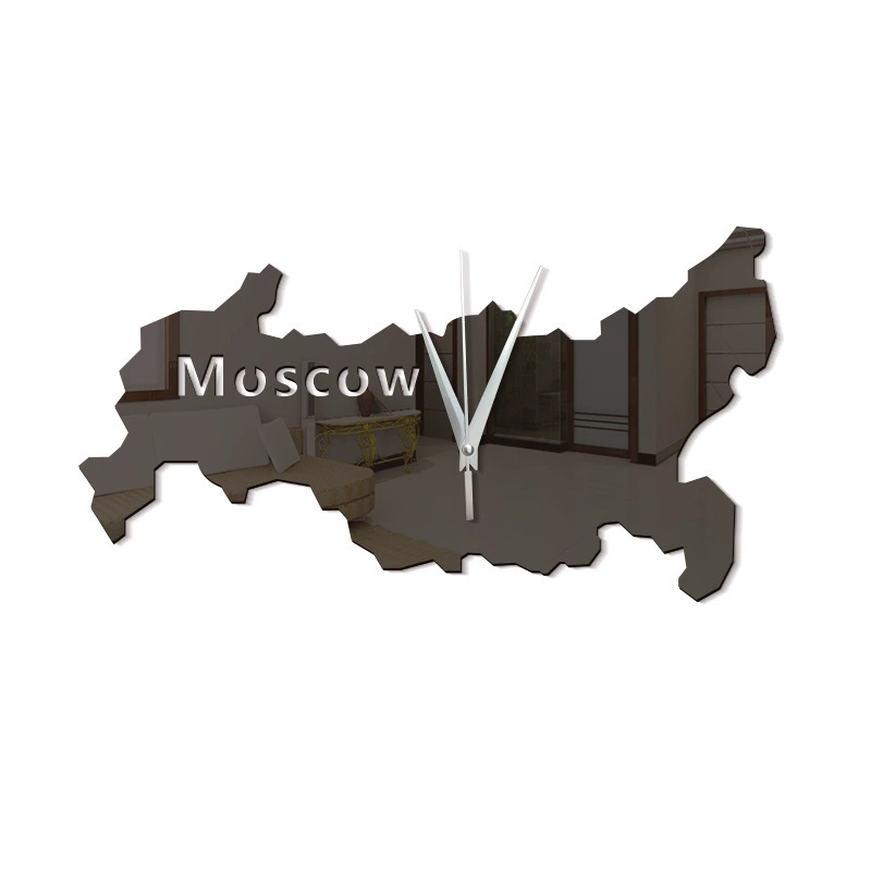 Карта мира акриловые модные креативные настенные часы украшение гостиной простой и щедрой Мода ZB086