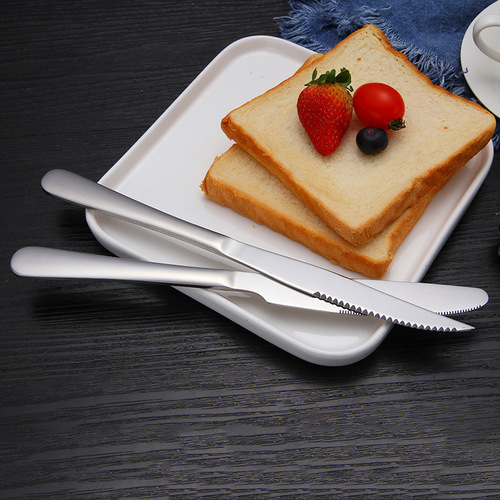 Wholesale 1010 Series Stainless Steel Tableware Western Knife Fork Steak Knife Fork Dinner Knife Student Home Use Fruit Fork