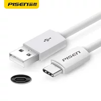 Type-C Data Cable (PISEN) — Fast Charge 6A/120W, Multiple lengths 1–2 m