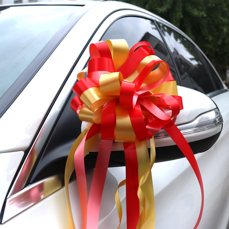 Paquete de 10 nuevos estilos, color perezoso, lazo grande, flores de tirón, floristería, materiales de embalaje, accesorios, suministros