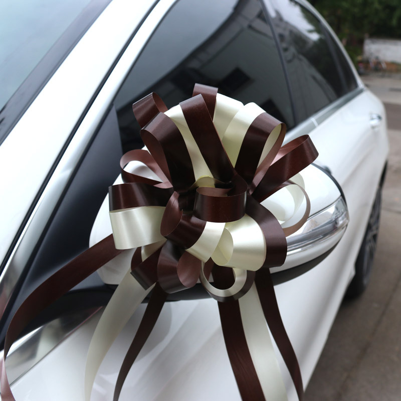 Paquete de 10 nuevos estilos, color perezoso, lazo grande, flores de tirón, floristería, materiales de embalaje, accesorios, suministros