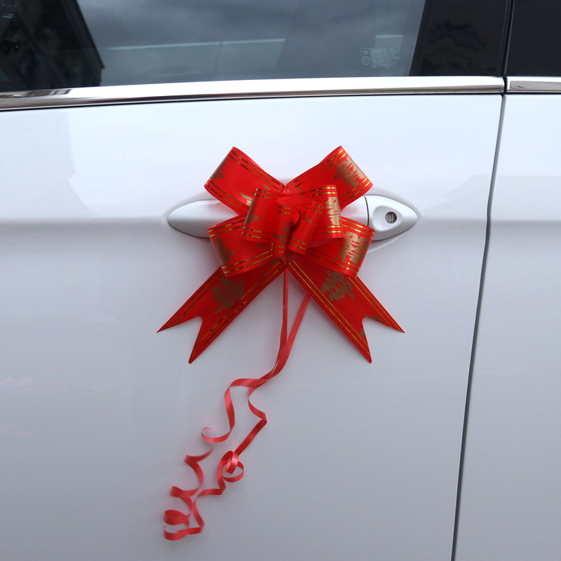 50 borde dorado Xi personaje gran mano tirar flor boda coche tirar flor boda decoración de la habitación de la boda embalaje regalo tirar flor boda