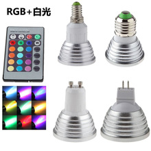 �߲����3W RGBW����E27LED�t���b�؟��ܲ���ӛ�����R�d���u���l