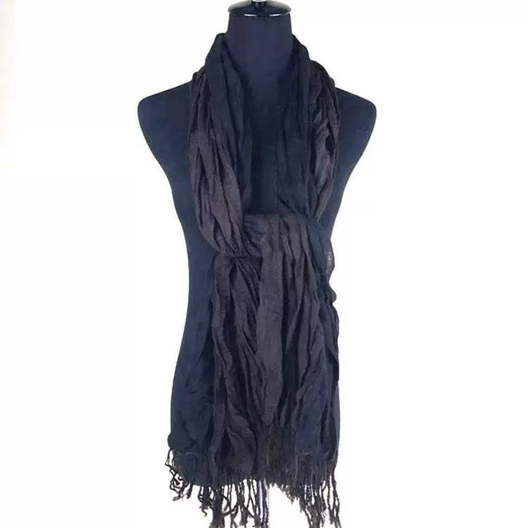 Extra‑Long Faux Fur Scarf with Tassels, Elegant Plaid Shawl, 200 × 62 cm