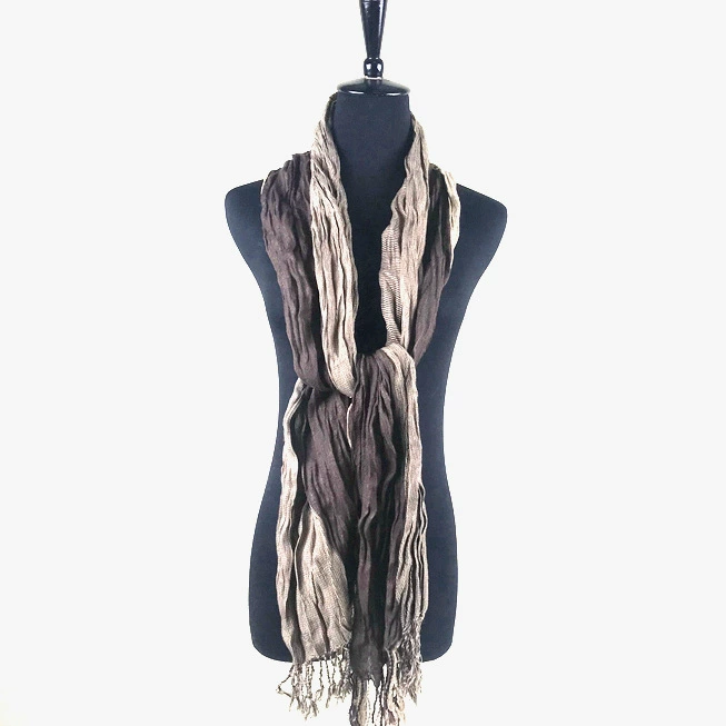 Extra‑Long Faux Fur Scarf with Tassels, Elegant Plaid Shawl, 200 × 62 cm