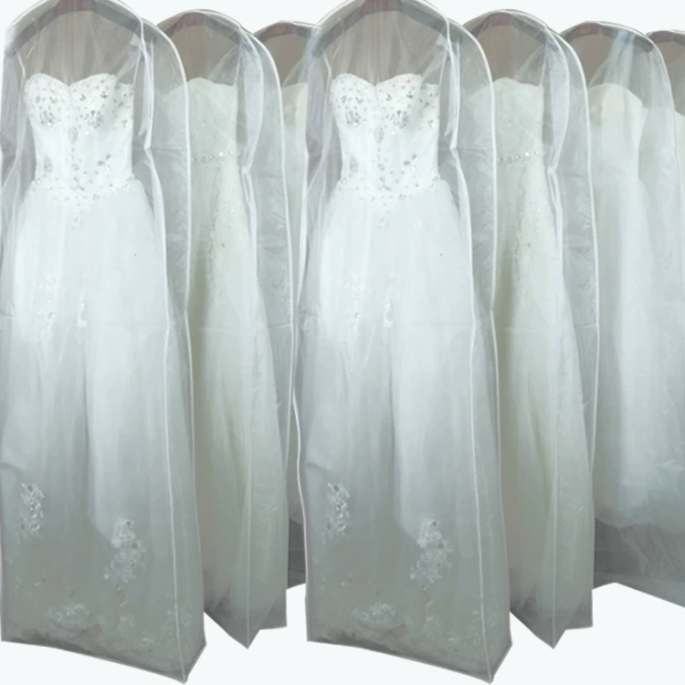 Wedding dress, long dustproof glass dust cover