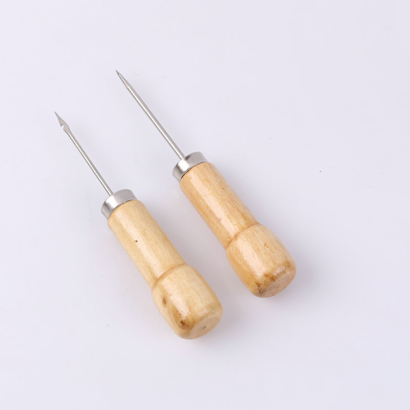 智龙百货 千枚通木柄锥子 diy手工工具 家用裁缝工具锥子现货批发