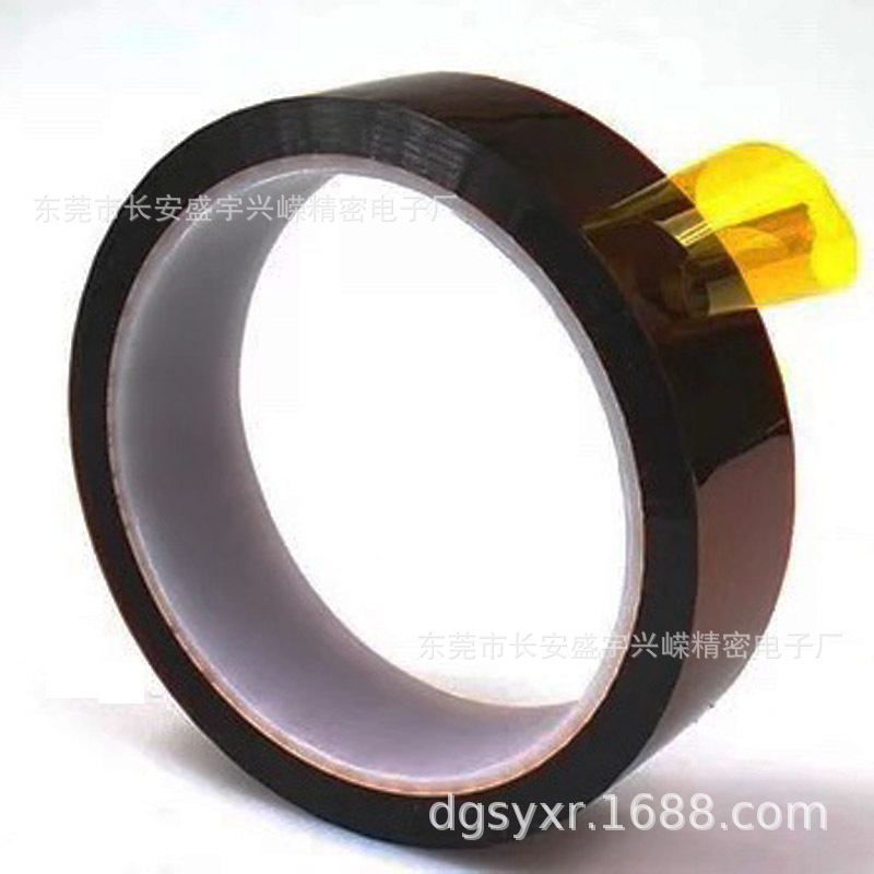 厂家直销金手指pet茶色耐高温胶带锂电池烤漆包扎绝缘不残胶批发