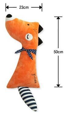 Corea del Sur pequeño animal muñeca niños asiento de coche cubierta la correa seguridad calmante almohada felpa