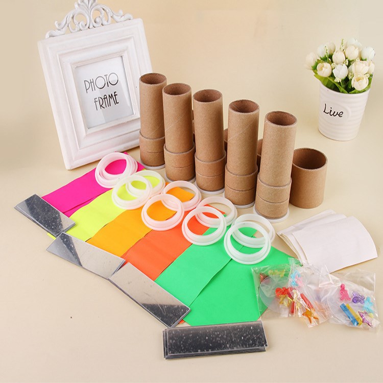 DIY Kaleidoscope Rotating Tube Science Education Equipment Assembly Children's Toys Art and Crafts Kaleidoscope Materials