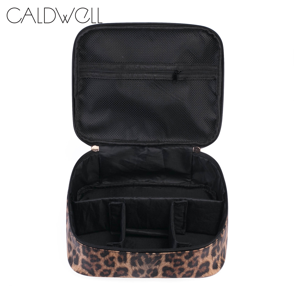 Transfronterizo en stock retro leopardo estampado PU bolsa de cosméticos de viaje multi-funcional bolsa de lavado a prueba de agua nueva bolsa de almacenamiento de gran capacidad