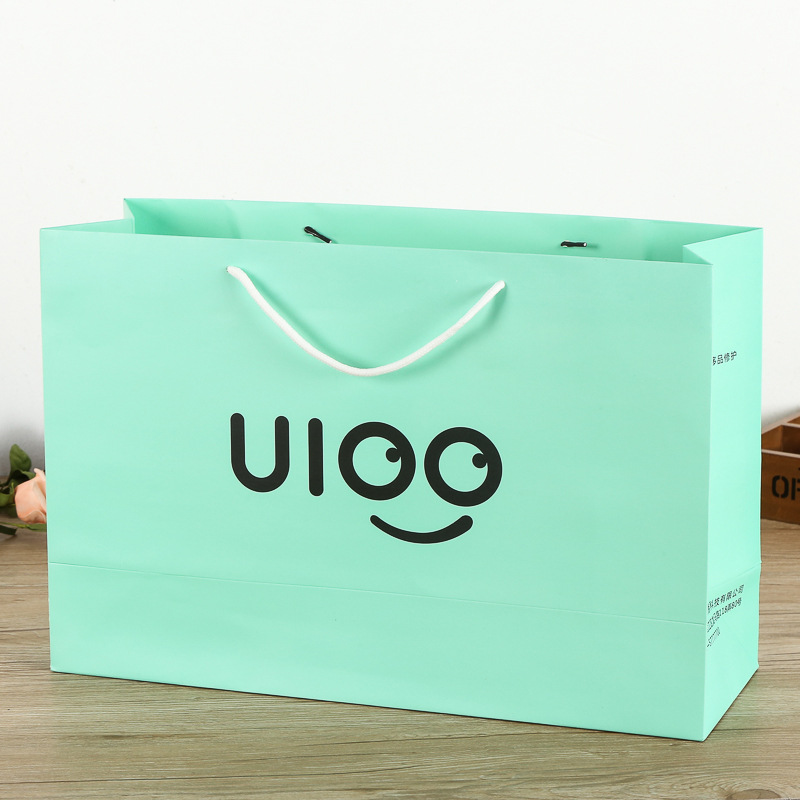 厂家批发纸袋 服装干洗店大号手提袋 白卡牛皮纸礼品袋