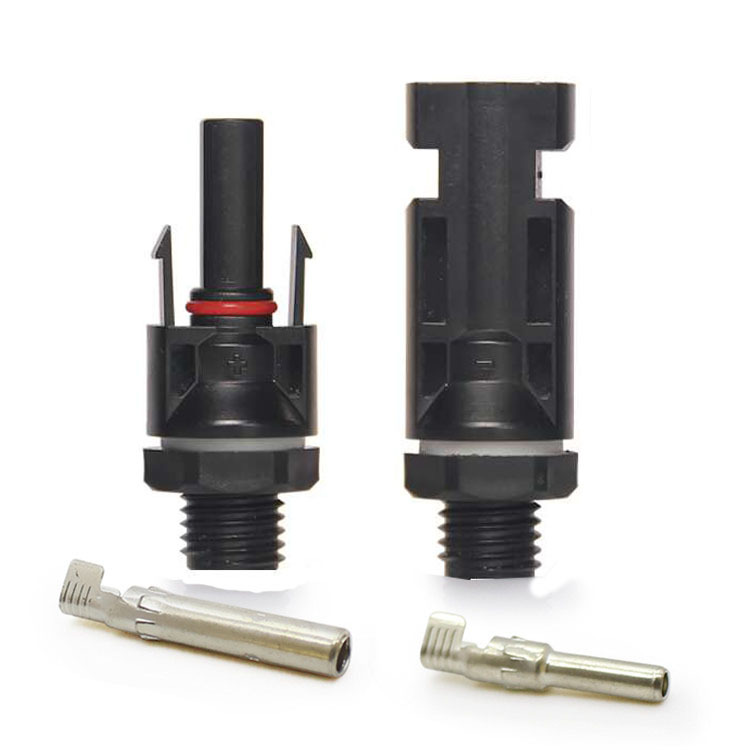 MC4 photovoltaic connector MC4 panel type photovoltaic connector combiner box inverter panel waterproof plug connector