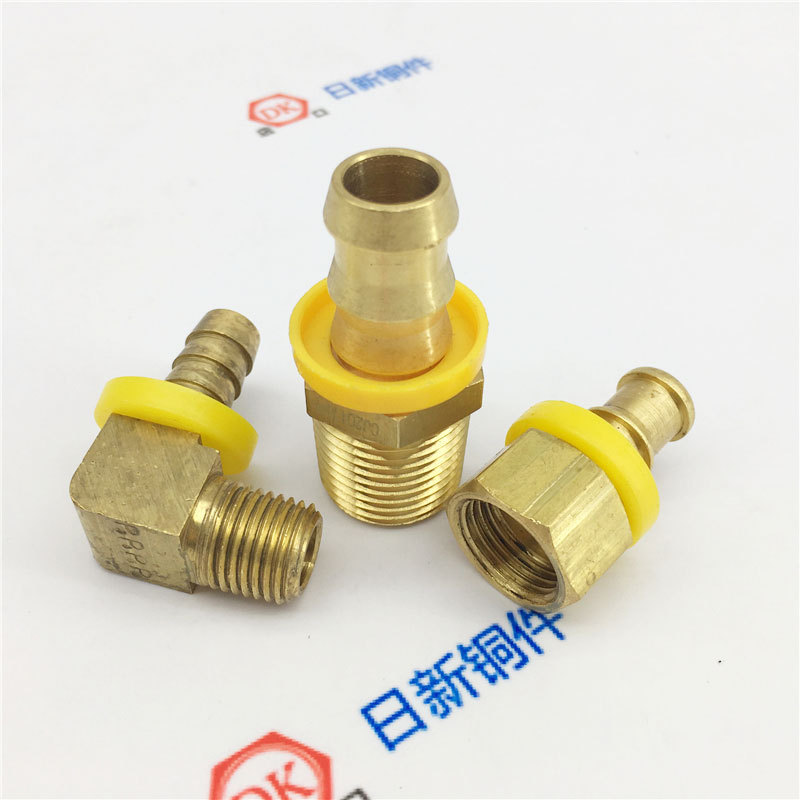���߳����𽺹�ͭ��ͷ Һѹ����ͭ��ͷ push-on fittings