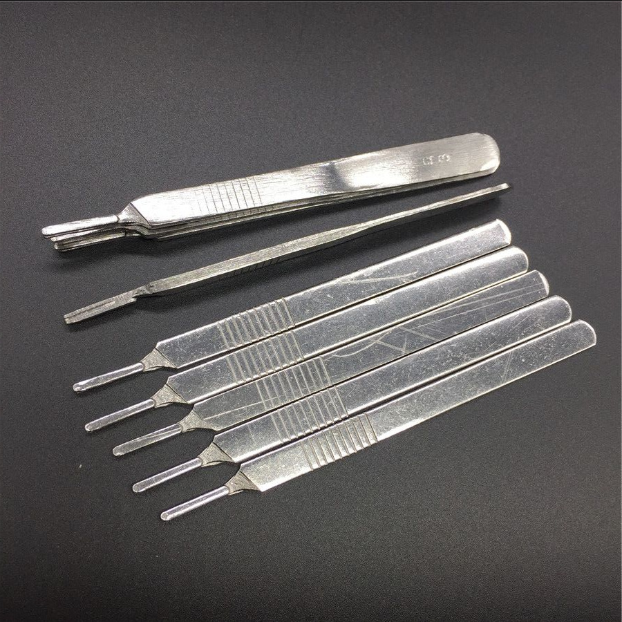 不锈钢手术刀柄刀架加厚工业用贴膜雕刻兽用实验室批发蝎子