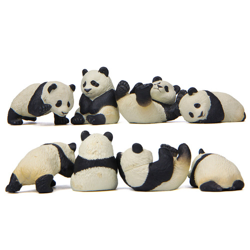 4 Lifestyle Cute Style Panda Figurines DIY Complementary Micro Landscape Succulent Gardening Fresh Scene Dolls