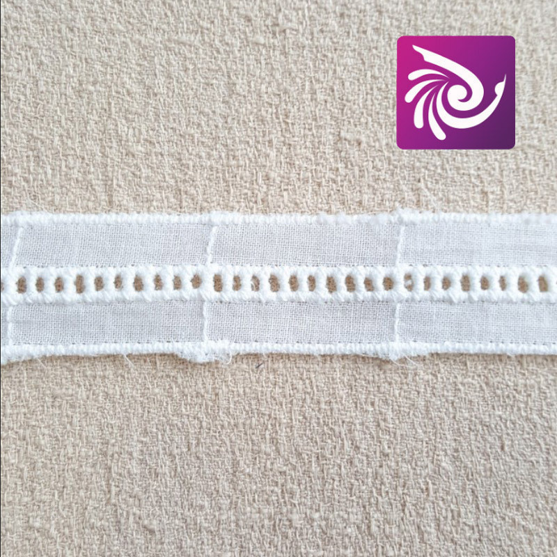 2CM 全棉楼梯格花边 女装服饰 童装衣服辅料 厂家直销