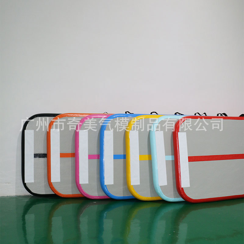 Cross-Border Exclusive Amazon Inflatable Yoga Mat Brushed Air Cushion Taekwondo Gym Floor Mat Inflatable Gymnastics Mat Somersault Martial Arts