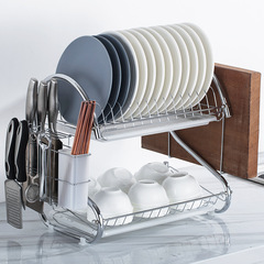 Storage rack multi-layer household drain rack dish rack kitchen floor cabinet dish rack storage artifact sundry rack