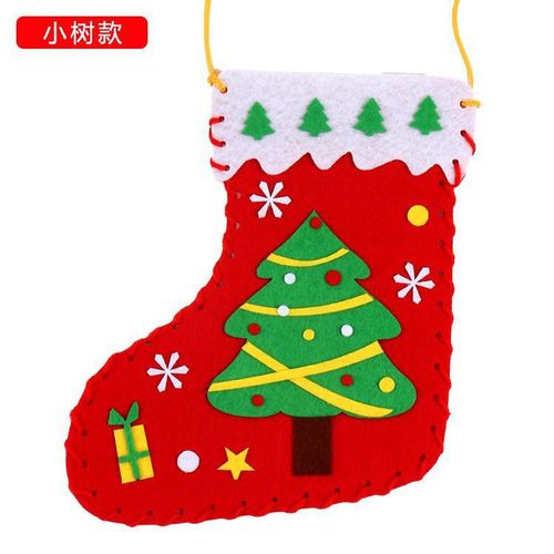 Christmas stocking DIY children's handmade fabric intelligence toy kindergarten creative decoration Christmas gift