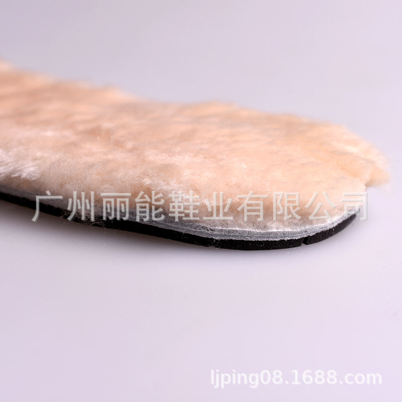 Suministre Plantilla de lana pura de piel integrada de invierno para hombres y mujeres a prueba de frío cálido engrosado con forro polar Plantilla de algodón