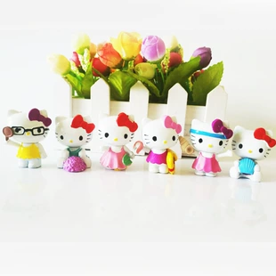 Фигурки кота KT набор 6 шт. игрушки и декор