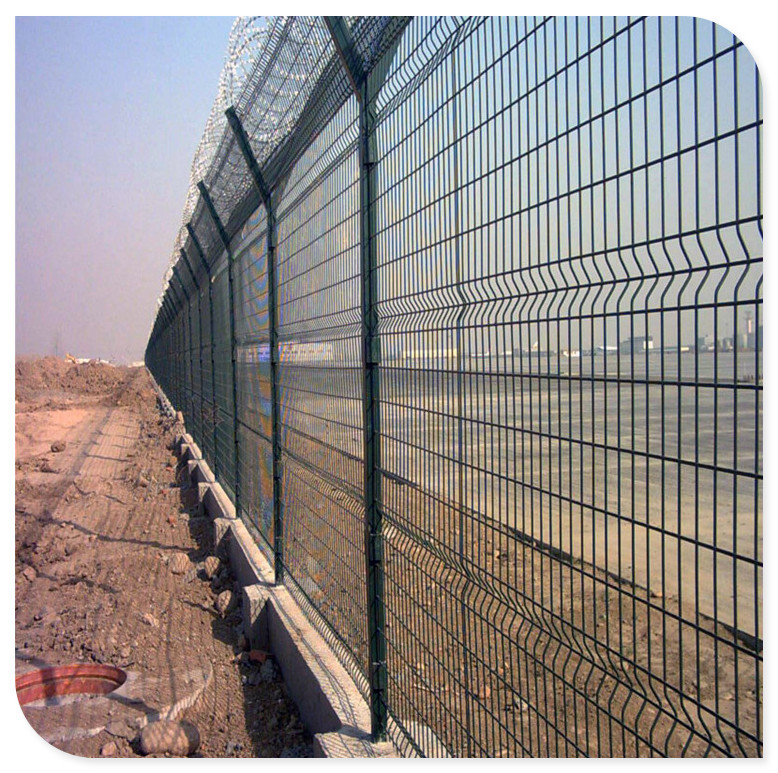 看守所围栏网 Y型立柱 浸塑隔离护栏 刺丝滚笼  机场护栏网 护栏