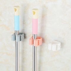 無痕拖把架魔力貼掛拖把夾掃把架多功能滾輪花灑架廠家直銷花灑夾