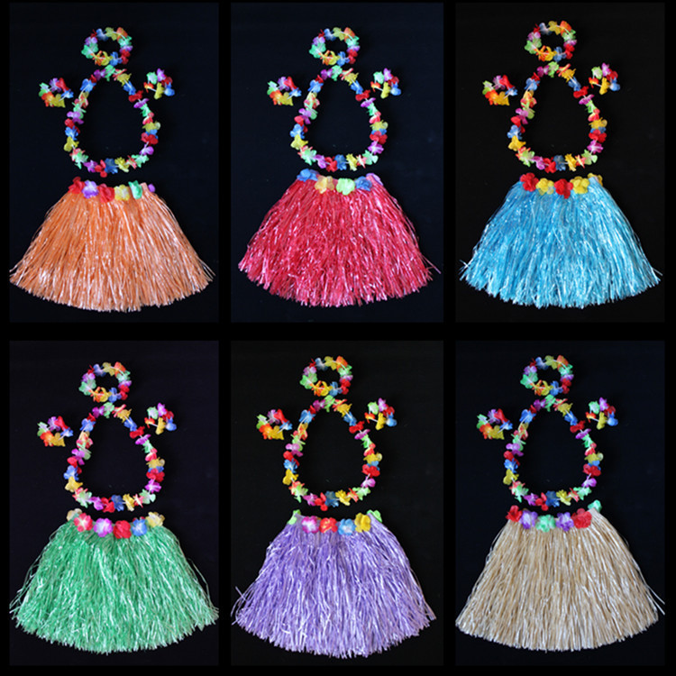 1 Hula Dance Performance Costume Hawaiian Hula Skirt Length 40cm Children Adult Hula Skirt 1 Hula Dance Performance Costume Hawaiian Hula Skirt Length 40cm Children Adult Hula Skirt